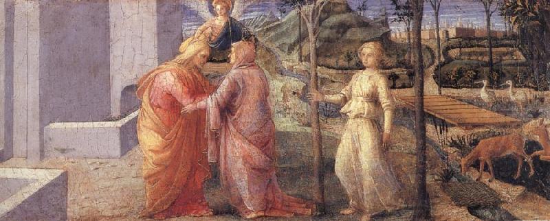 Fra Filippo Lippi The Meeting of Joachim and Anna at the Golden Gate